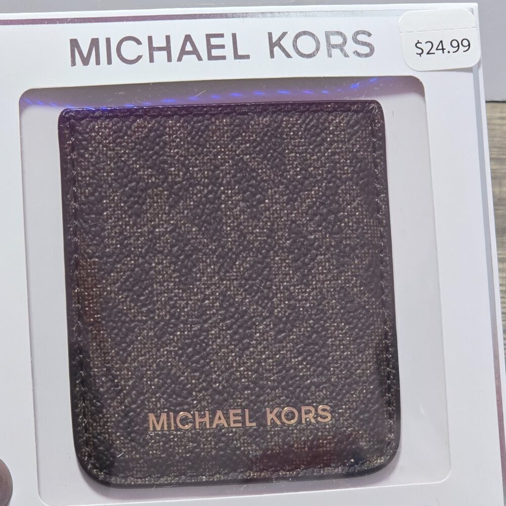 2 Lot Bundle Black or Brown Michael Kors Wallet Stickers Brand New - Picture 2 of 5